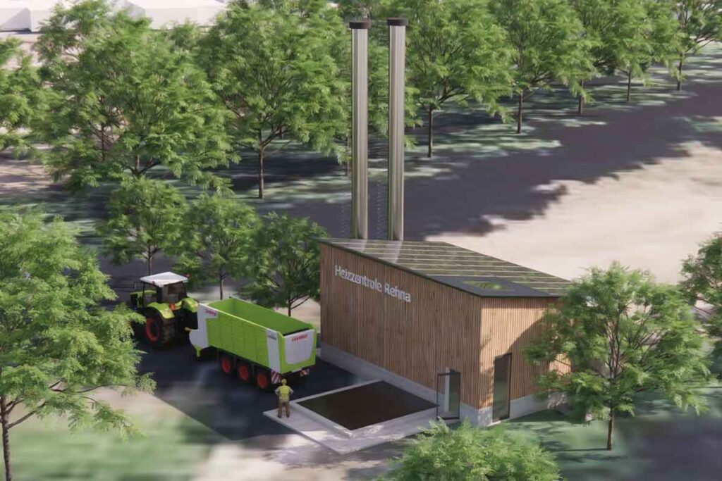 Geplante Heizzentrale auf dem Schulgelände Rehna-Süd