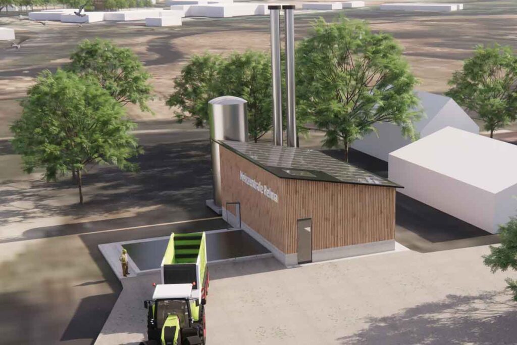 Geplante Heizzentrale im Wohnquartier Rehna-Süd