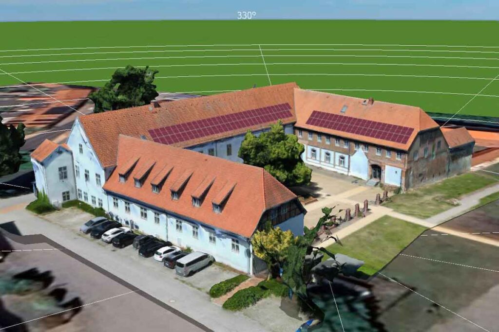 Simulation Geplante PV-Anlage Amtsgebäude Rehna